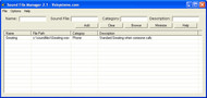 Sound File Manager screenshot